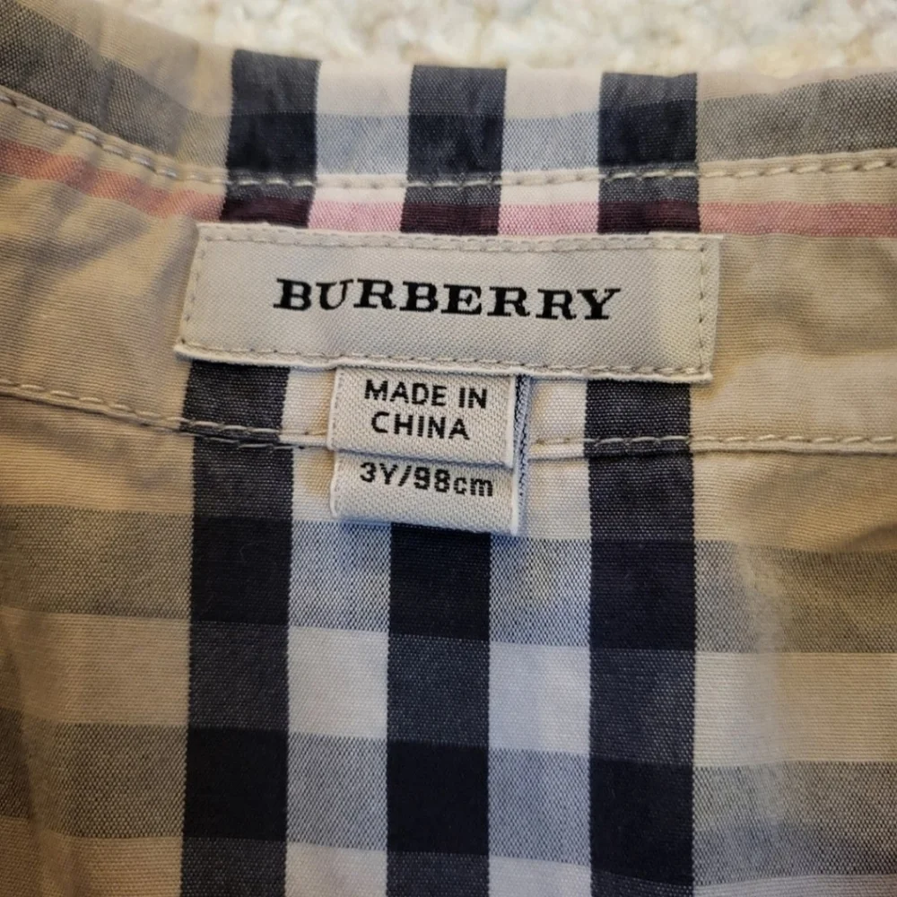 Authentic Burberry Girl's Dress 3T Toddler - Picture 3 of 8